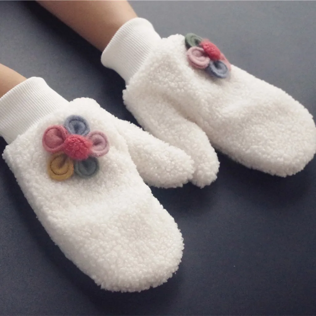 Women's Winter Gloves Warm Lining Cozy Warmer Plush Thick Fingerless Gloves Mittens Guantes Invierno Manoplas Invierno Luva