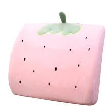 Декоративная подушка для спины и талии, домашняя мультяшная мягкая симпатичная подушка для автомобиля, офиса, многофункциональная подушка для стула с ремнем