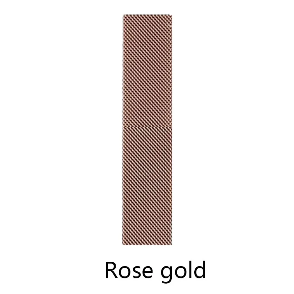 Rose gold Миланский Браслет, Браслет Нержавеющая сталь ремешок для наручных часов Apple Watch серии 1/2/3, 42 мм, 38 мм, версия браслет ремешок для наручных часов iwatch, для детей 4, 5, 40 мм 44 м - Цвет ремешка: Rose gold