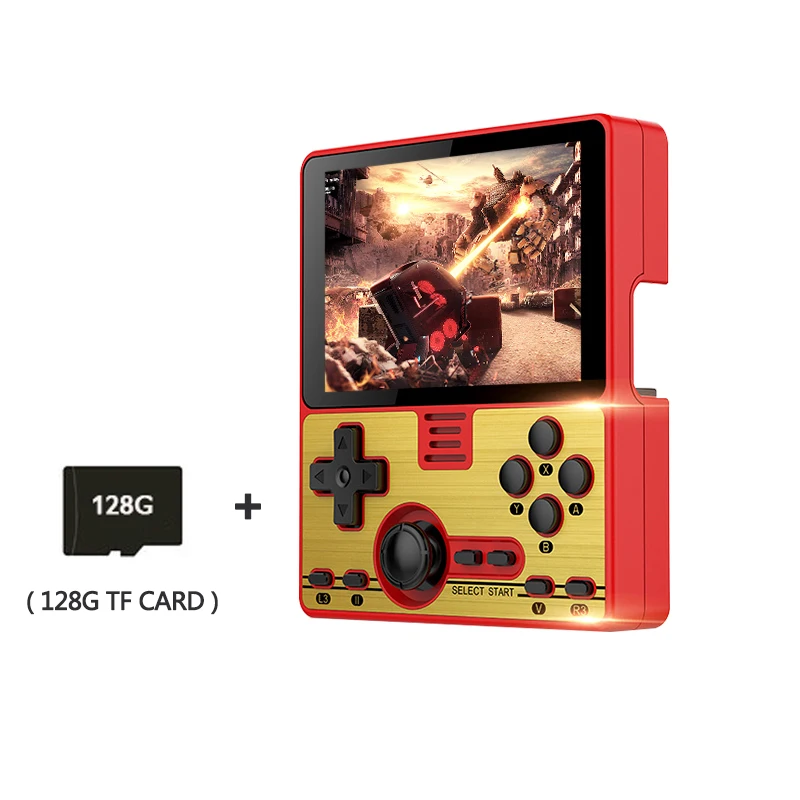 New RGB20 Mini Retro Game Console 3.5 " IPS Full-Fit Screen Handheld Game Player Built-in Wifi Module Multiplayer Online Games 