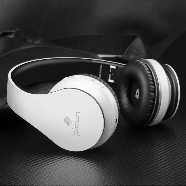 P16 беспроводные наушники Bluetooth стерео Бас Hands Free гарнитура наушники спортивные с микрофоном MP3 плеер TF карта новые наушники - Цвет: White Black