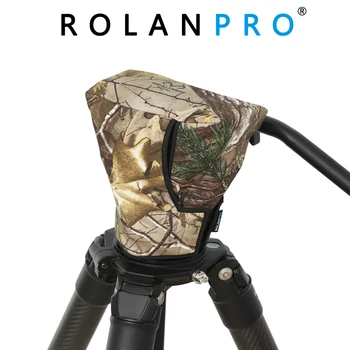 

ROLANPRO Rain Cover Raincoat Jungle Camouflage Clothing for Sachtler FSB-8 FSB-8T Fluid Head Hydraulic Tripod Head