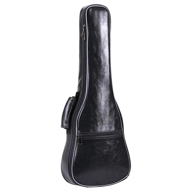 

23Inch Small Guitar Bag PU Leather Waterproof Guitar Ukulele Uke Bag Case Backpack Guitar Parts & Accessories