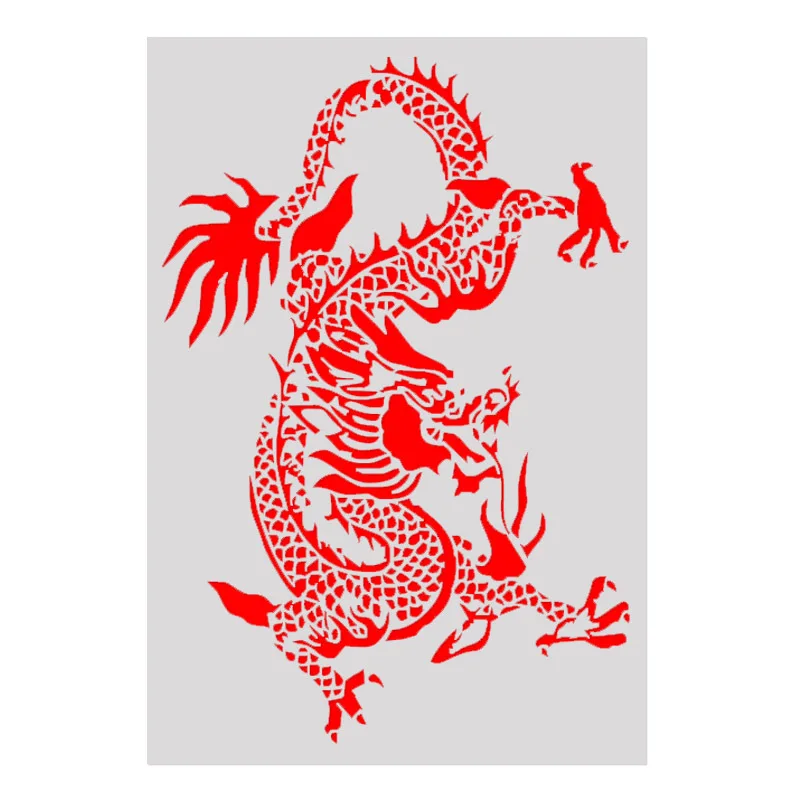 

18*26 Dragon Layering Stencils Painting template graffiti hand copied board hollowed out photo album graphic spray painting tool