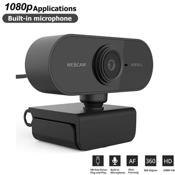 

Full HD Webcam 1080P HD Auto Focus Camera WebCam with Microphone For PC Computer Laptop Tab Conference Webcast DropShip 2020 New