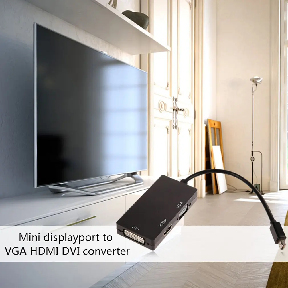 Mini DisplayPort DP к HDMI VGA DVI конвертер для microsoft Surface Pro 1 2 3 4
