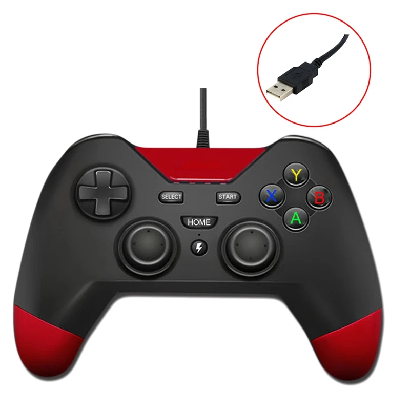 Полный проводной игровой контроллер 2 метра проводной Android контроллер Поддержка Ps3 Pc Psv Android Ps3 платформа