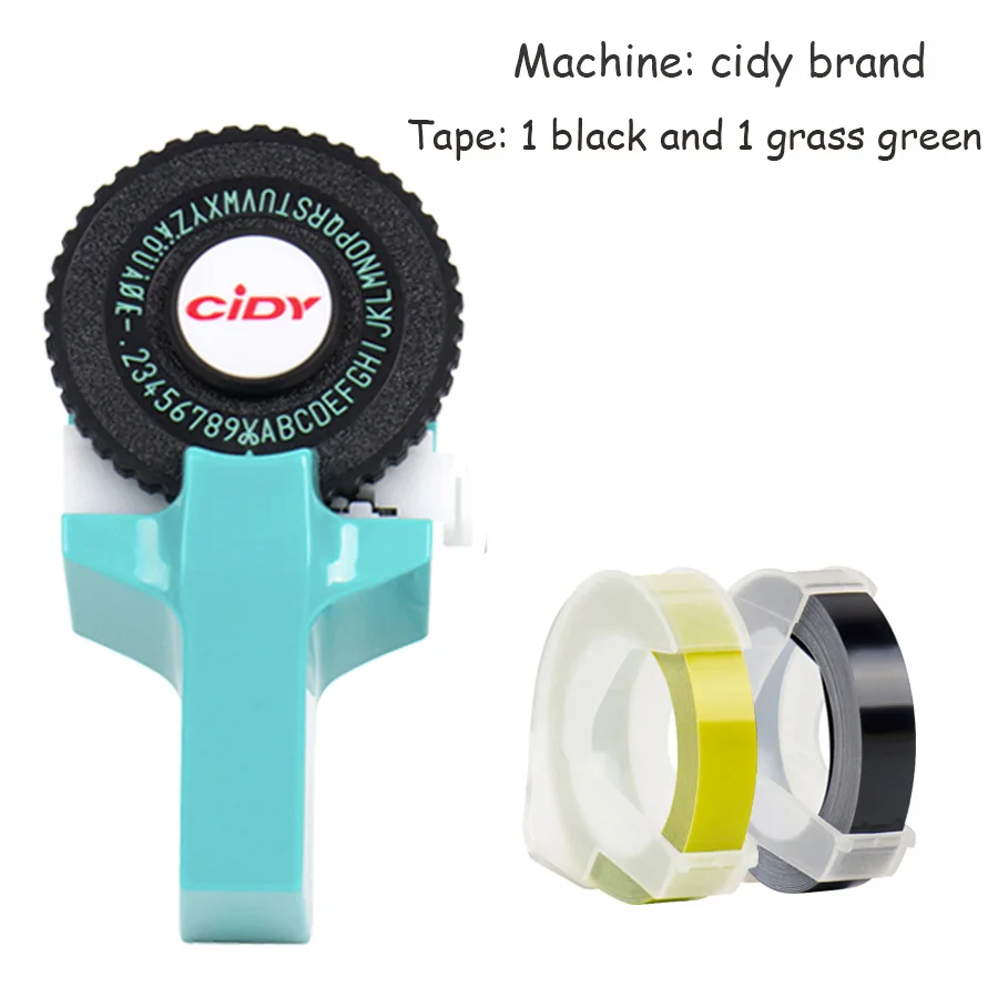 CIDY бренд для MoTex E101 принтер мини DIY Ручная для dymo 3D тиснение ручная лента ручная машинка надпись машина - Цвет: light blue machine