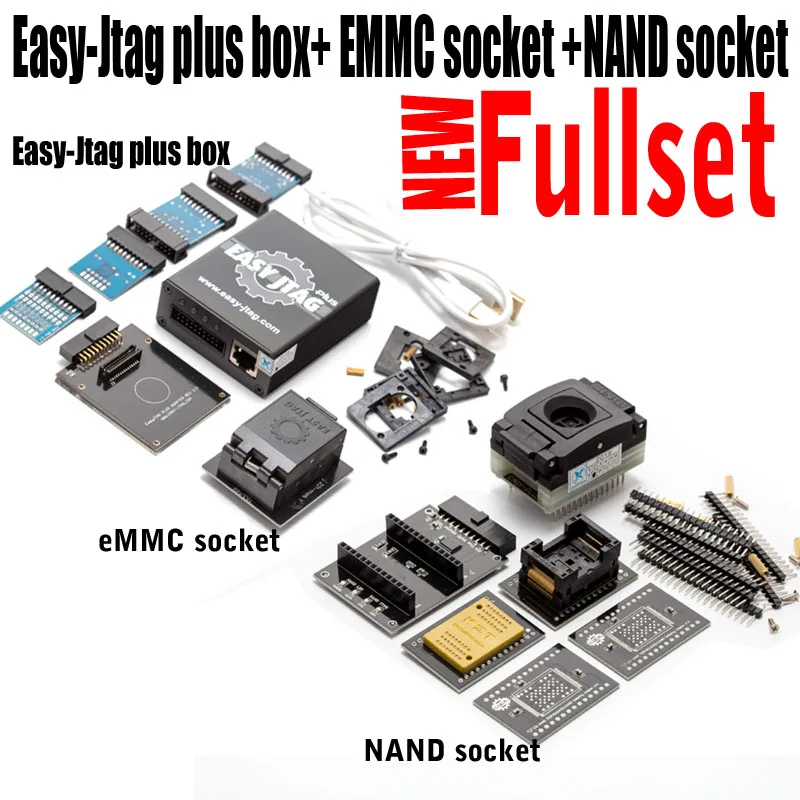 Новая версия полный комплект товара бокс Easy Jtag plus box + EMMC socket NAND socket|Детали