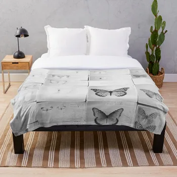 

Lepidopterology Blanket Wool Flannel Plush Blanket Bedspread For office Sherpa Blanket Couch Quilt Cover Travel