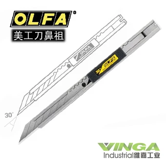 OLFA SAC-1 nóż kąt grafika nóż ze stali nierdzewnej slajdów automatyczna blokada OLFA SAC-1 SAB-10 OLFA SAC-1(141B) tanie i dobre opinie steel towasuisei