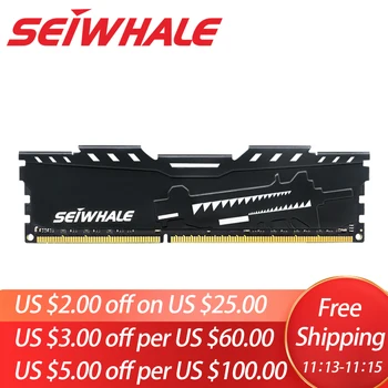 

SEIWHALE Memoria Ram 4Gb 1600Mhz 1333Mhz Ddr3 Desktop Memory Ram New Dimm PC3 Rams With Heat Sink