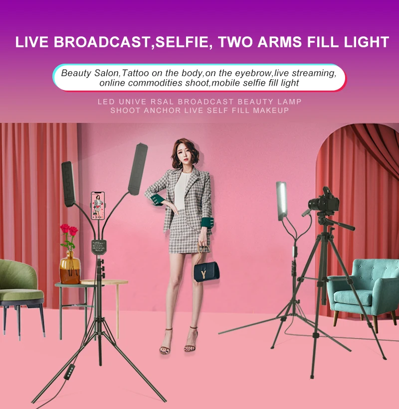 MAMEN Selfie Ring Light светодиодный приглушаемая Фотографическая подсветка для Youtube Studio