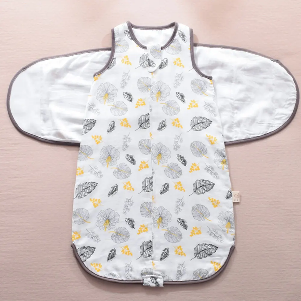 Baby Sleeping Bag Wearable Blanket Newborn Swaddle Wrap Sack Gauze