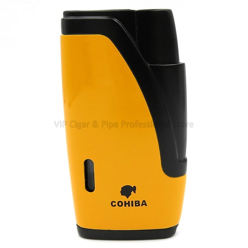 Металлическая газовая зажигалка Cohiba для сигар 2 шт. карманная ветрозащитная