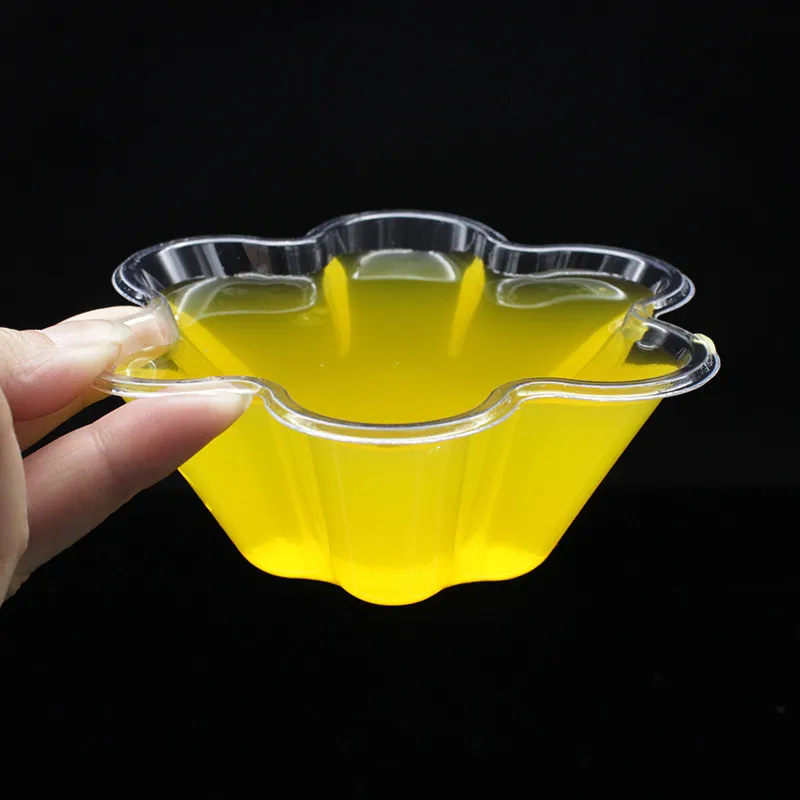 

50pcs Transparent creative ice cream cup birthday wedding party favor dessert jelly yogurt fruit salad oat milk plastic cups