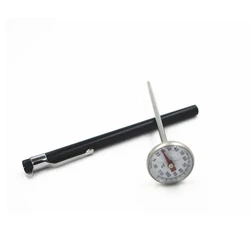 Stainless Steel Kitchen Thermometer Probe for Food and Beverages, -10~120°C (Black -10 to 110C)