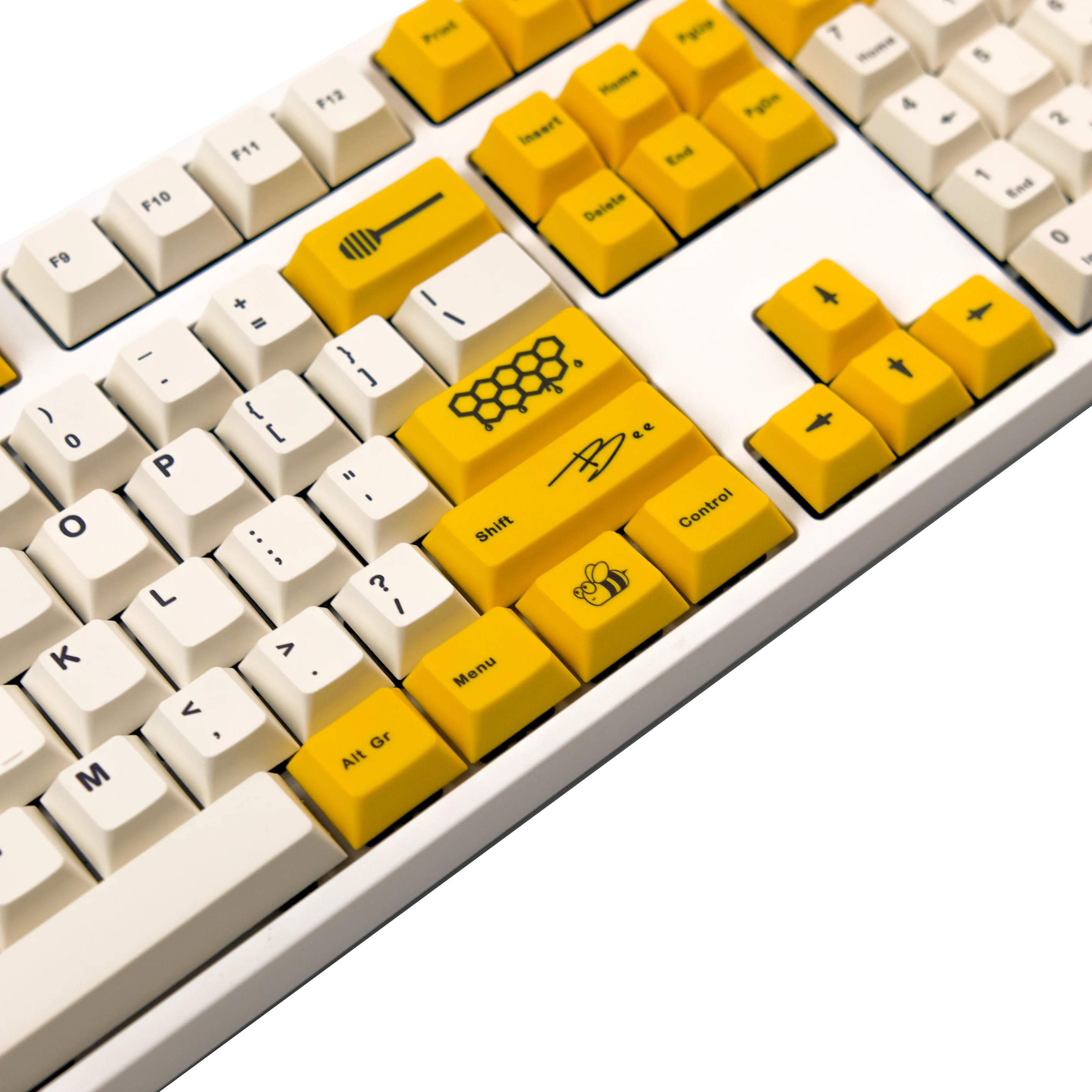 Premium Bumblebee ISO Kit Doubleshot Cherry MX Keycap Keyset 