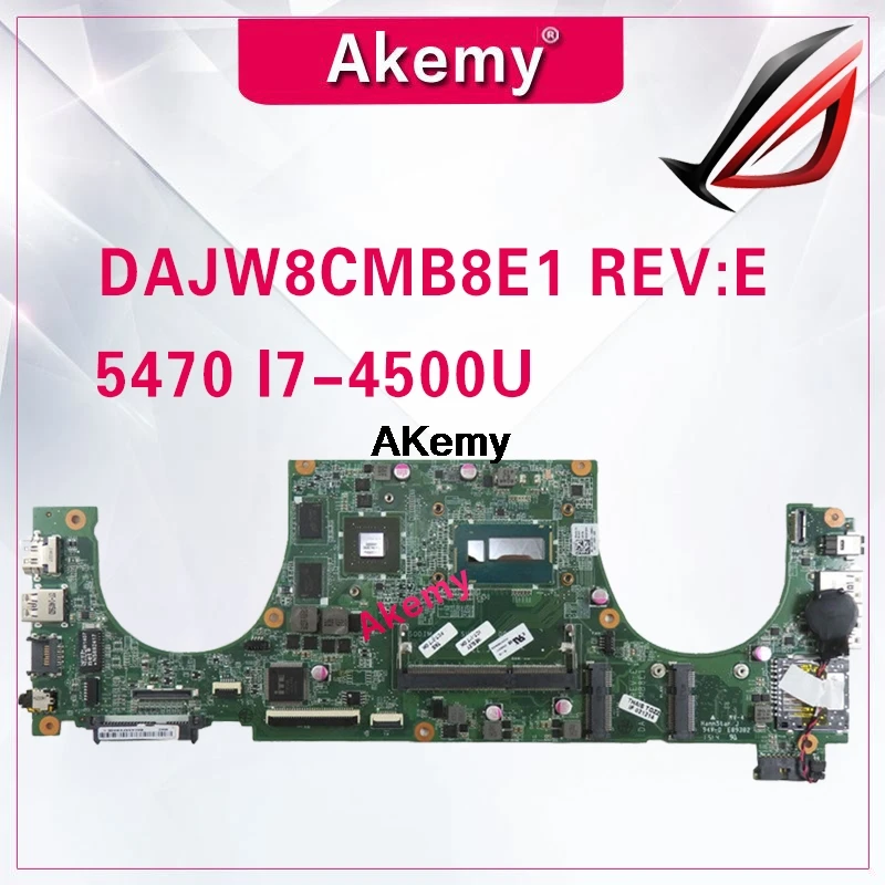 

DAJW8CMB8E1 14-5470 Laptop motherboard for Dell Vostro 5470 original mainboard I7-4500U GT740M