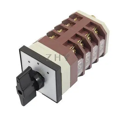 

AC 380V 16A 3 Positions 4NO+4NC Latching Rotary Universal Changeover Switch