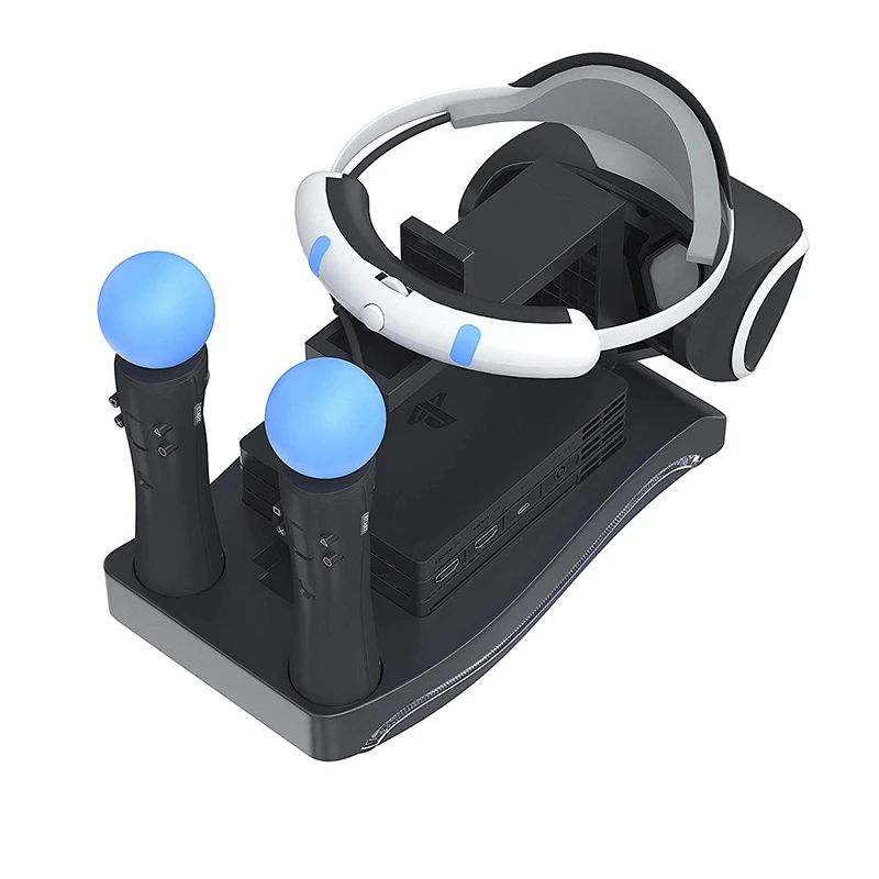 4 в 1 игровая ручка зарядное устройство кронштейн для sony PS4 VR второго поколения игровой контроллер зарядное устройство База гарнитура Подставка для зарядки