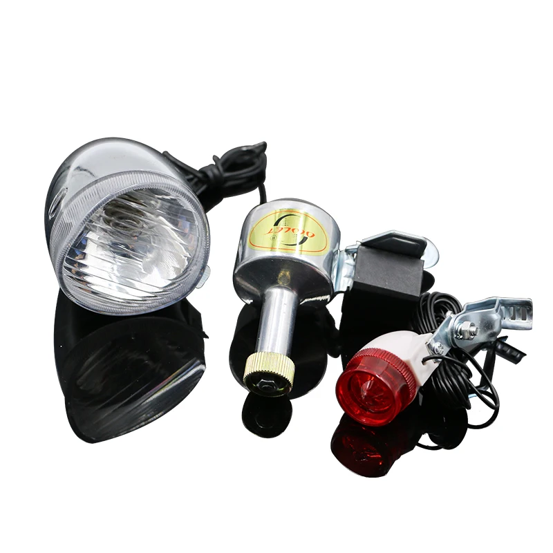 

Bicycle dynamo Flashlight LED bike light Headlight Electric Bicycle Light Kit Front and Rear Light fietslicht bisiklet aksesuar