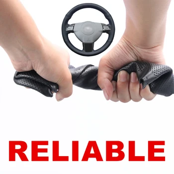 

Hand-stitched Black PU Artificial Leather Car Steering Wheel Cover For Opel Astra (H) 2004-2009 Zaflra (B) 2005-2014 Signum 2005