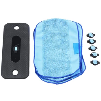 

1 Pcs Wet Tray&4 Pcs Pro-Clean Mopping Cloths&5Pcs Water Wick Cap For Braava 380 380T 5200 Mint 5200C 4200A 4205 Cleaning