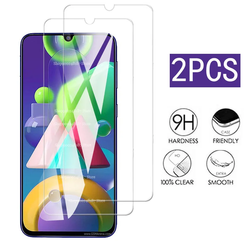 2PCS Tempered Glass ON For Samsung M21 Screen Protector Galaxy M 21 SM-M215F M215 M215F Full Cover Film | Мобильные телефоны и