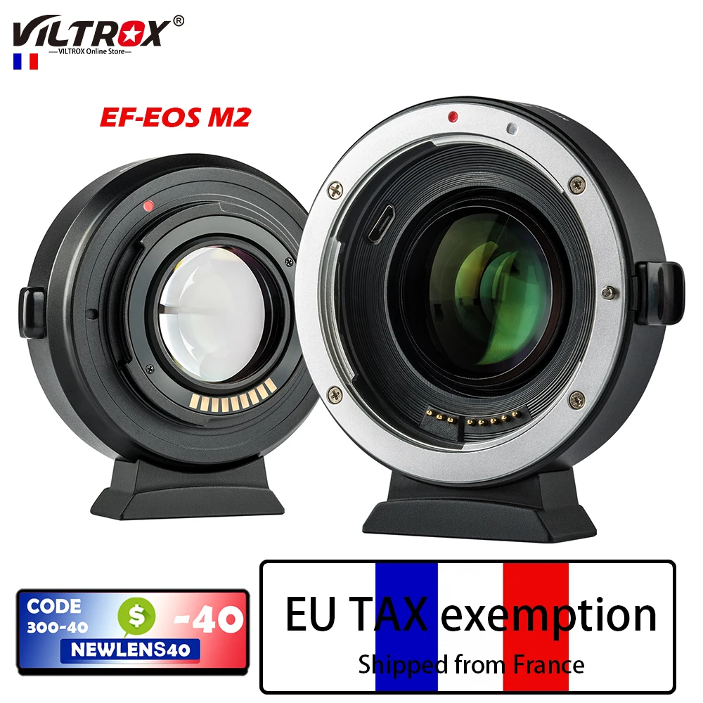 Кольцо-адаптер для объектива Viltrox EF-EOS M2 0.71x редуктор фокусного расстояния
