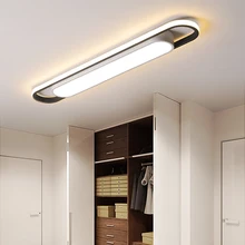 Современный светодиодный потолочный канделябр для спальни, коридора, балкона, акриловая люстра из лент, осветительные приборы 110-220 В