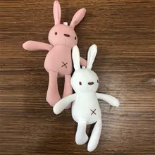 Jouets en peluche animaux doux pour enfants, 20cm, nouveau Bouquet lapin mignon dessin animé, poupées en peluche, porte clés