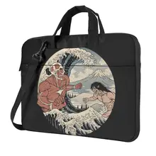 

Attack On Titan Great Wave Laptop Bag Case Hokusai Messenger Protective Computer Bag Kawaii Travelmate Laptop Pouch