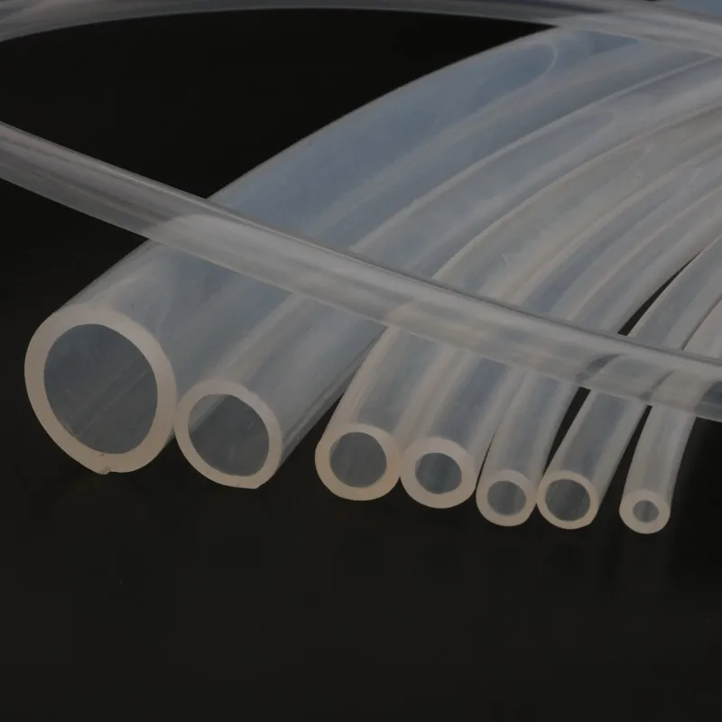 1 Meter Food Grade Silicone Tube 2~21mm Clear Transparent Silicone Hose Flexible Rubber Hose Heat Resistant Drinking Water Pipe