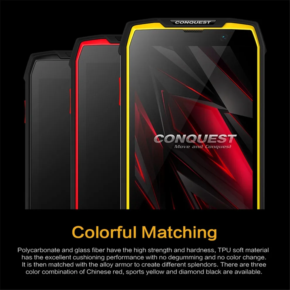 Conquest S11 IP68 прочный 6 ГБ ОЗУ 128 Гб ПЗУ Смартфон Android 7,0 7000 мАч NFC OTG RFID POC PTT взрывозащищенный мобильный телефон