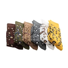 3 пар/лот = 6 шт., женские хлопковые носки, популярные леопардовые носки со смешным рисунком, Harajuku, женские повседневные Забавные милые носки для женщин, новинка