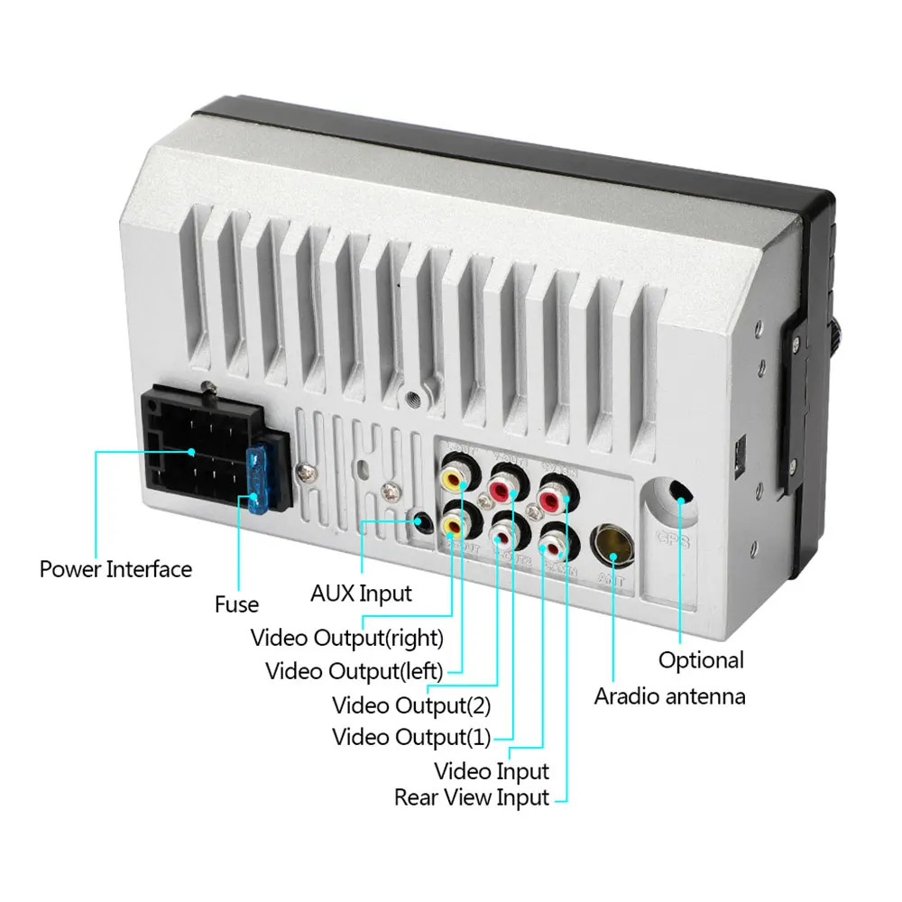 7 дюймов авто MP5 плеер заднего вида Автомобильный MP5 плеер Смарт Поддержка TF карта FM/USB/AUX автомобильный MP5 плеер