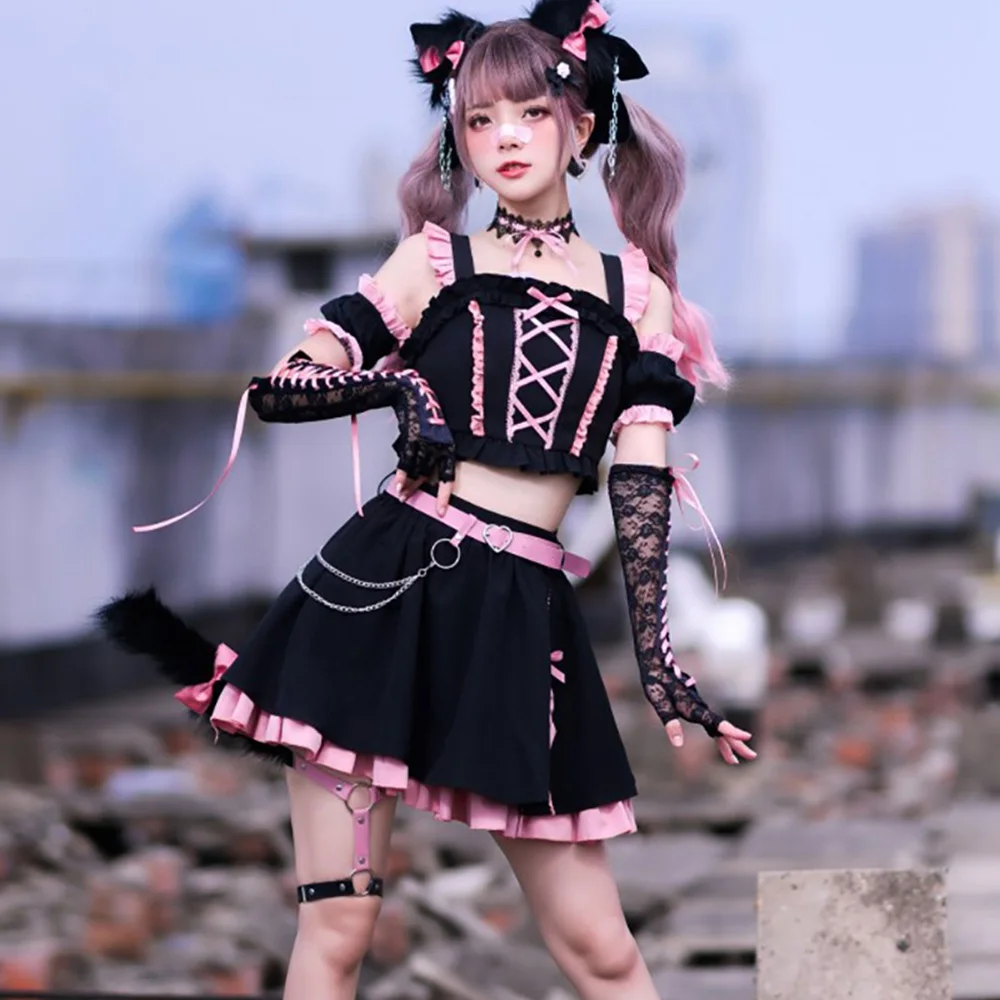 Lolita meninas anime sakura bree kawaii cosplay roupas conjunto mudar terno  boneca vestir-se acessórios de roupas festa adereços conjunto presentes -  AliExpress