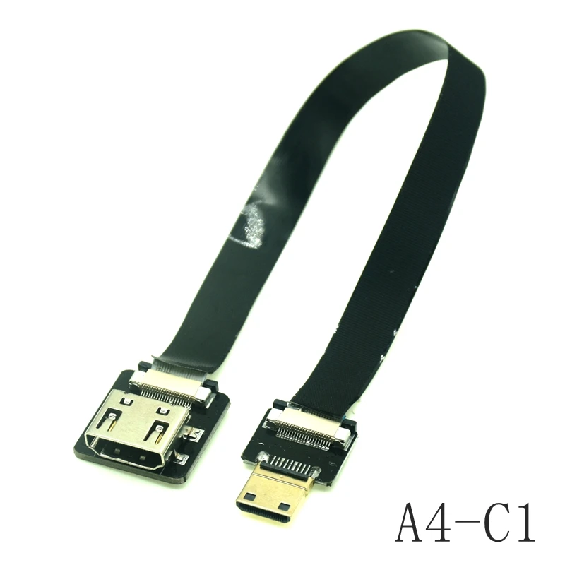 FPV Micro HD-Mini 90-Degree Adapter FPC Ribbon HDMI Cable - 20pin Plug Connector, Various Lengths Description Image.This Product Can Be Found With The Tag Names Computer Cables Connecting, Computer Peripherals, Degree adapter, PC Hardware Cables Adapters