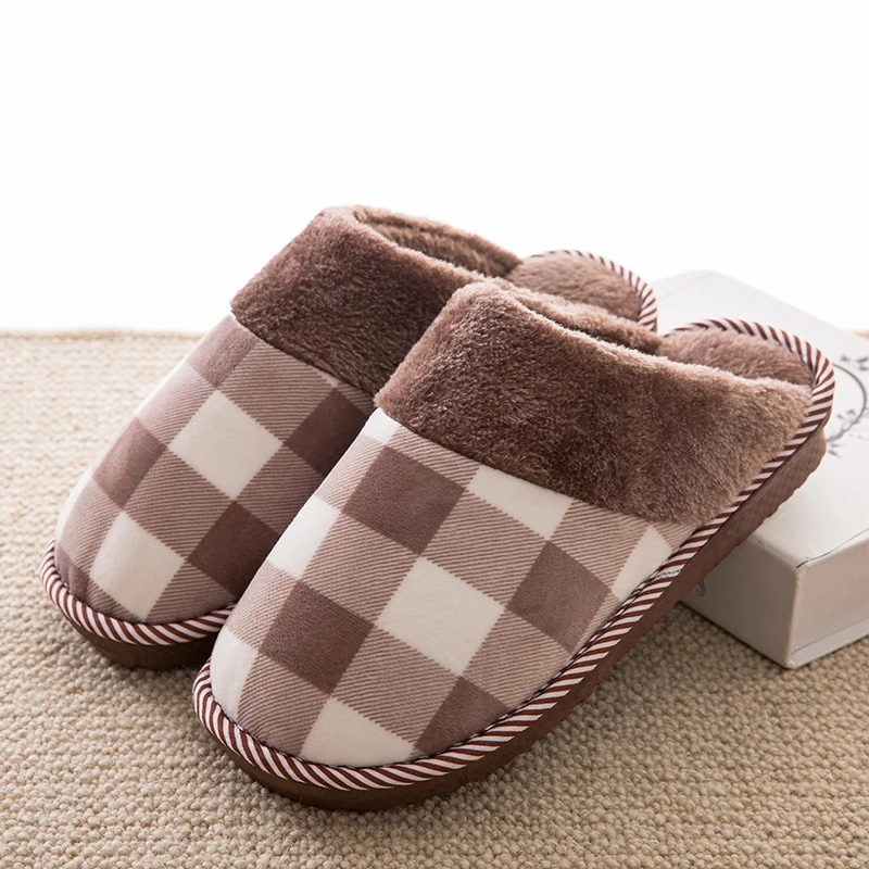 

Winter Slippers Men Soft Warm Fur Comfortable Shoes Men Sneakers Indoor Bedroom Unisex Plush Home Slippers Non Slip Floor Shoes