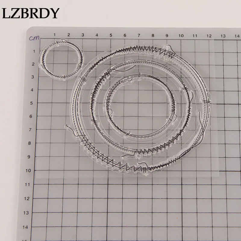 1 упаковка новые круглые формы Многослойные прозрачные резиновые штампы для изготовление скрапбукинга рождественские прозрачные штампы