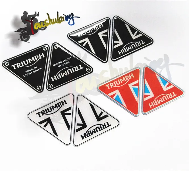 4 см для triumph логотип 3 м набор наклеек s для triumph логотип мотоцикл топливный танковый шлем motogp Предупреждение ющая наклейка