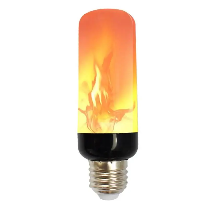 Светодиодный светильник с эффектом огня E27 Светодиодный светильник с эффектом пламени 220 В 110 В светодиодный светильник с эффектом мерцания