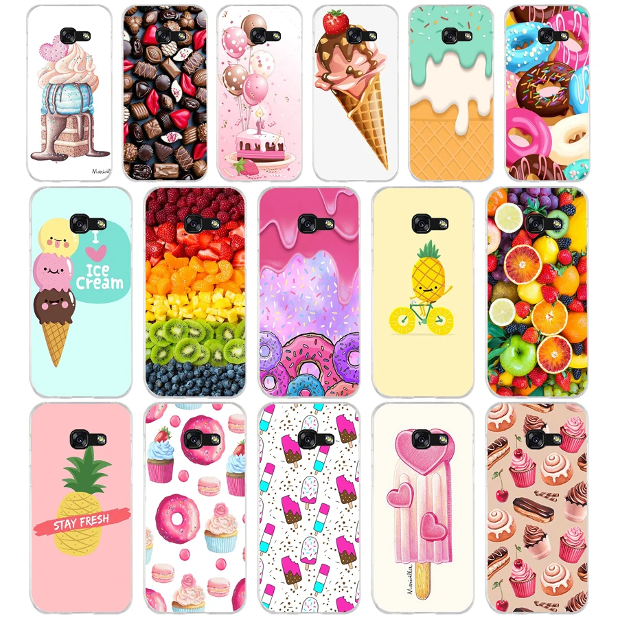 59Sd Food Donuts Custodia Morbida In Silicone Tpu Per Samsung A3 2016 A5 2017 A6 Plus A7 A8 A9 Star Lite S 6 7 8 9