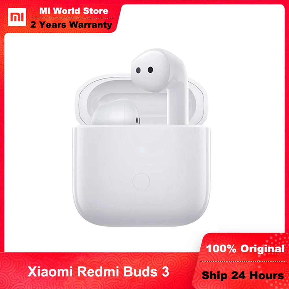 Newest Xiaomi Redmi Buds 3 TWS Wireless Bluetooth Earphone Dual Mic Noise Cancellation Earbuds QCC 3040 Chip Xioa Mi Headphones |