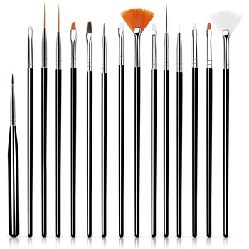 

Nail Art Brushes Gel Acrylic Nails Polish Painting Dotting Drawing for Manicure Design Brush Kit Tools Set Supplies Decorations