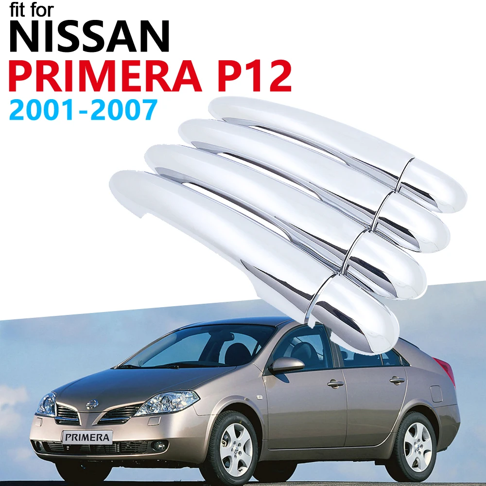 Автомобильные аксессуары на дверные ручки для Nissan Primera P12 2001 ~ 2007 Роскошные