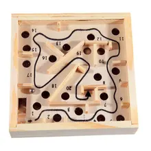 Мяч лабиринт игра-головоломка баланс доска деревянный стол лабиринт мяч бусины лабиринт игра игрушка для детей и взрослых