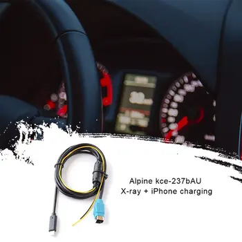 

for Alpine kce-237bAUX line + for iPhone charging AUX line + for iPhone charging