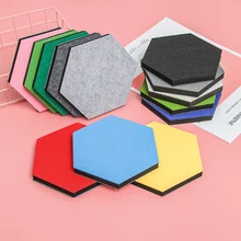 1 шт. самоклеящаяся Шестигранная войлочная доска для заметок с буквами, доска для планирования расписания, фото-дисплей, домашний декор для стен